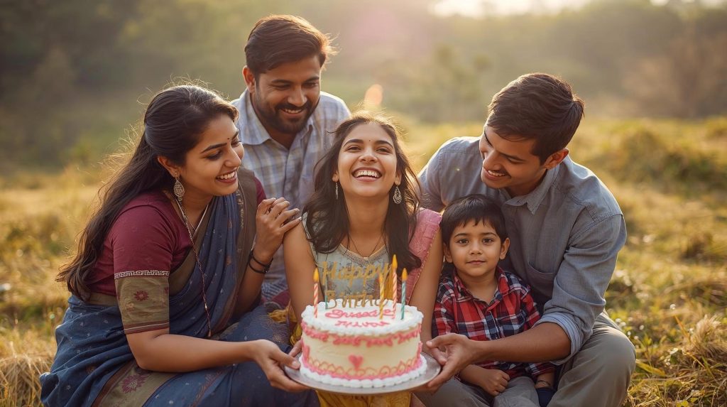 birthday celebration landscape